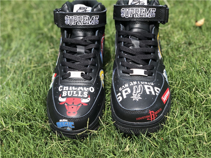 Authentic Nike Air Force X Supreme X NBA Black